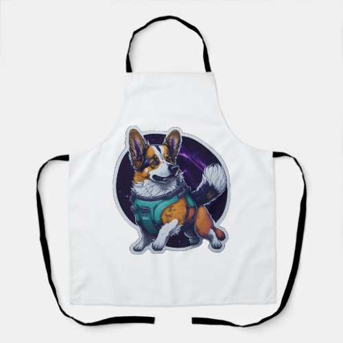 Cosmo the Spacedog Traveler Galactic Dog  Apron