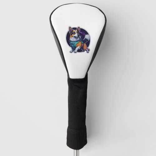 Cosmo the Spacedog Traveler Galactic Dog  Golf Head Cover