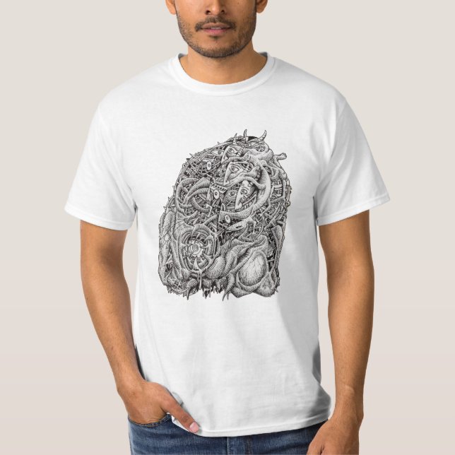 Cosmographic Head, by Brian Benson T-Shirt (Front)