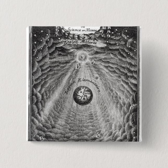 Cosmography or Science of the World Pinback Button (Front)