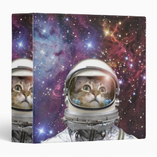 Cosmonaut cat 3 ring binder