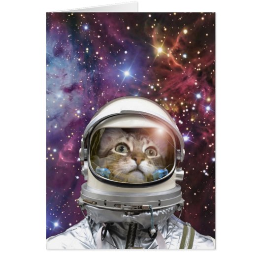 Cosmonaut cat cards (Front)