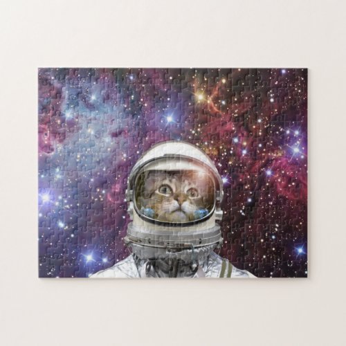 Cosmonaut cat jigsaw puzzle