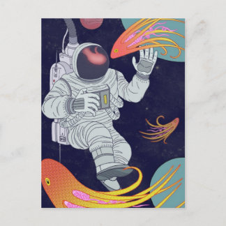 Cosmonaut Postcard