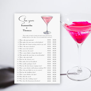 Cosmopolitan cocktail Bridal shower Shoe game