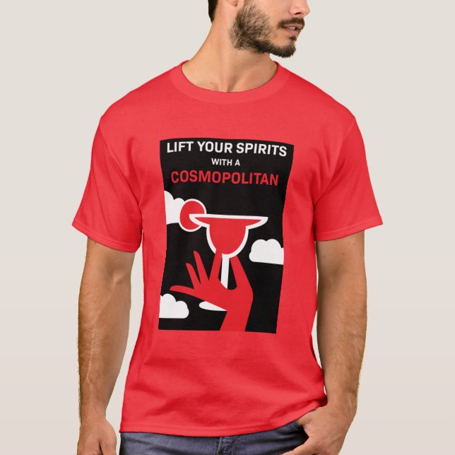 Cosmopolitan Cocktail Drink T-Shirt (Front)