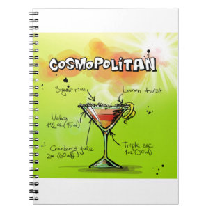Cosmopolitan Cocktail Notebook