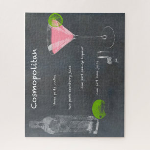 Cosmopolitan Cocktail Recipe Jigsaw Puzzle