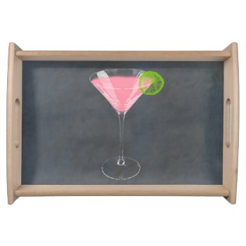 Cosmopolitan Cocktail Serving Tray by karenfoleyphoto at Zazzle