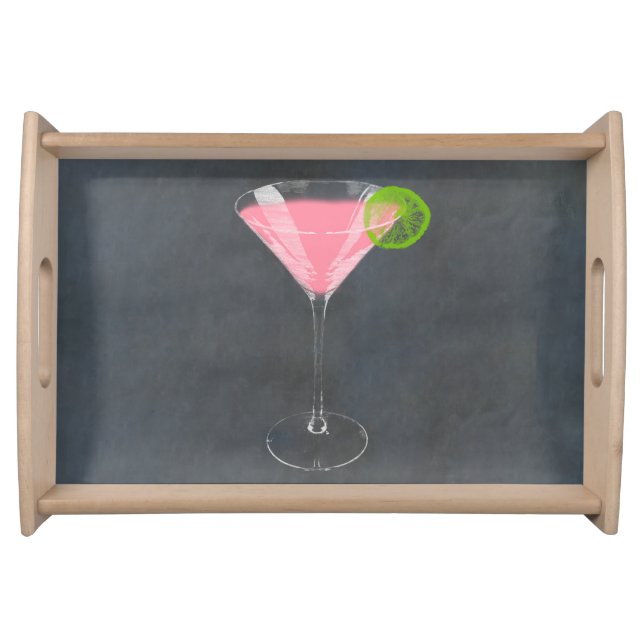 Cosmopolitan Cocktail Serving Tray (Front)