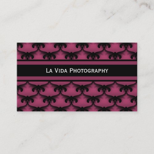 Cosmopolitan Glam Business Card, Burgundy