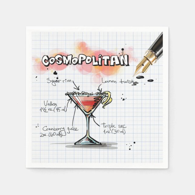 Cosmopolitan Napkins (Front)