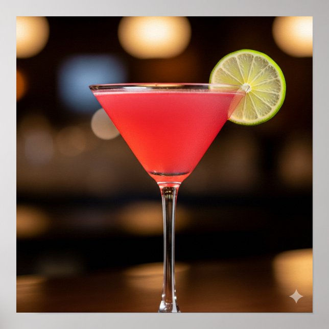 Cosmopolitan Recipe Poster (Front)