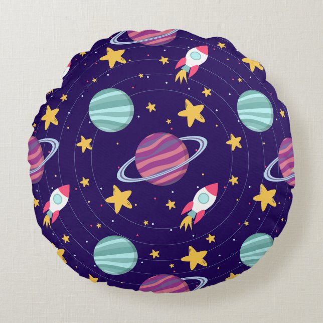 Cosmos 1 round pillow (Front)