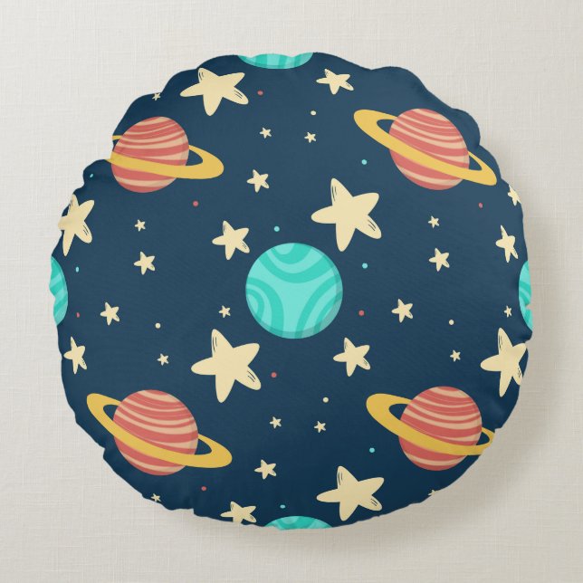 Cosmos 2 round pillow (Front)
