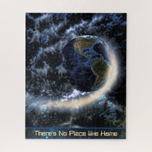 Cosmos Astronomy Celestial Planet Earth Typography Jigsaw Puzzle