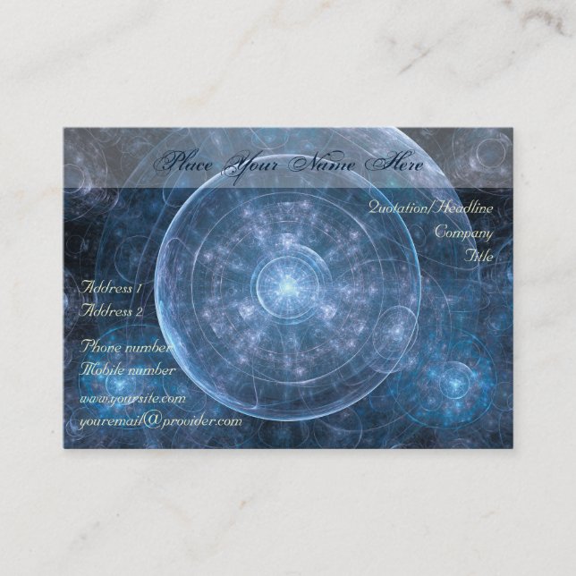 Cosmos Background 001 Business Card (Front)