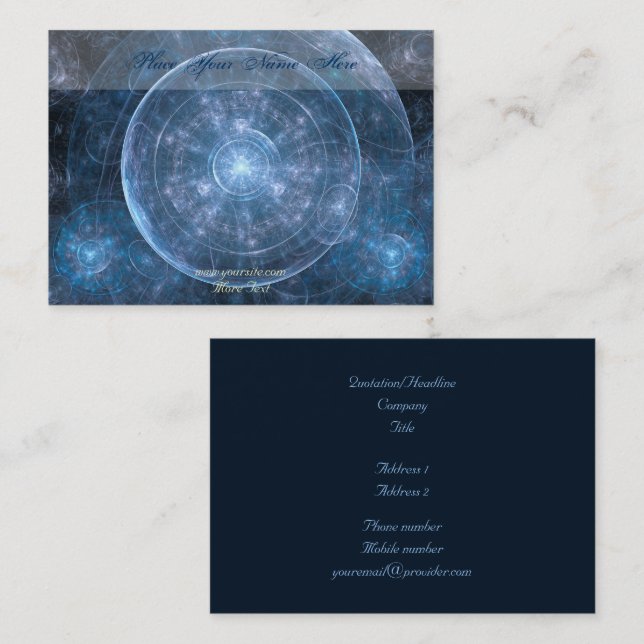 Cosmos Background 001 Business Card (Front/Back)