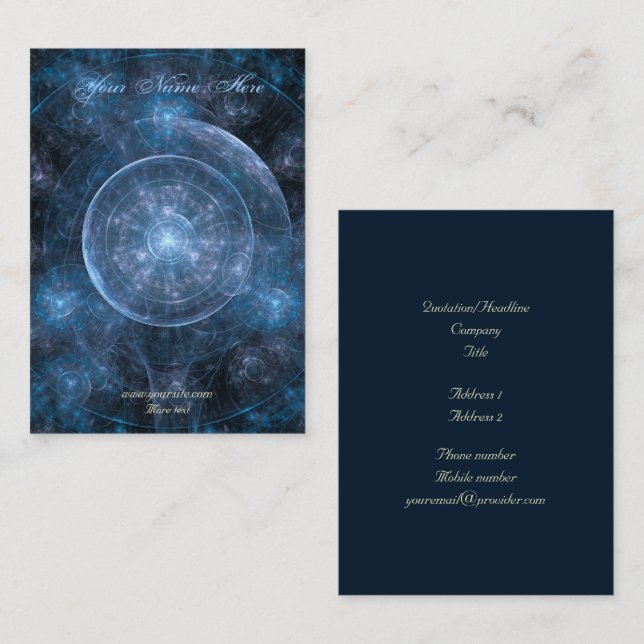 Cosmos Background 001 Business Card (Front/Back)