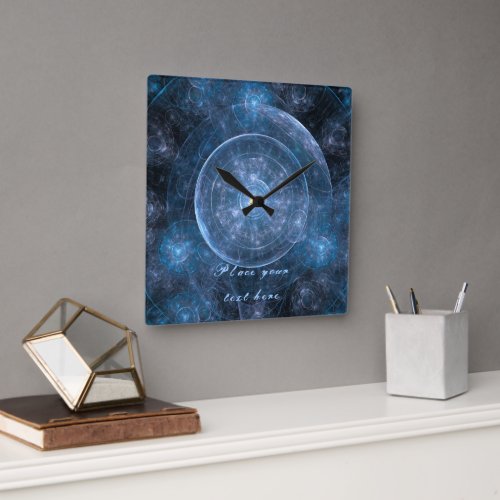 Cosmos Background 001 Square Wall Clock