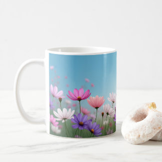 Cosmos blooming coffee mug