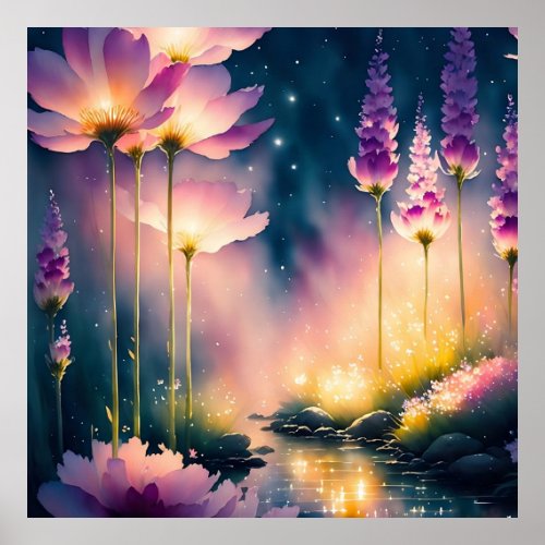 Cosmos blossoms Art Work Poster