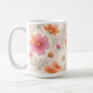 Cosmos Blossoms Pastel Harmony Coffee Mug