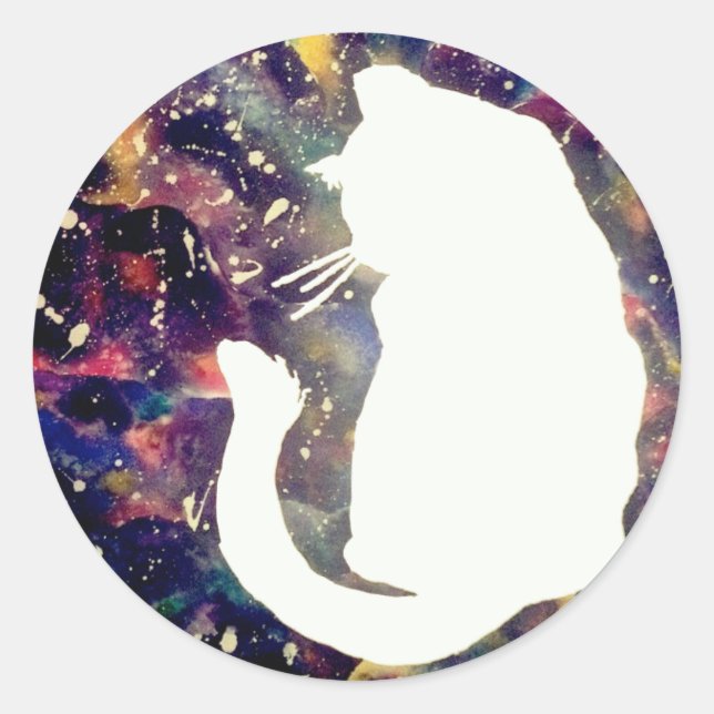 Cosmos Cat Sticker (Front)