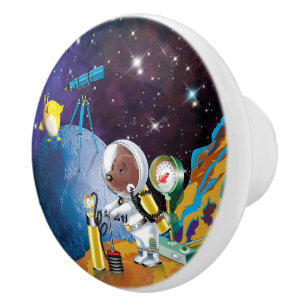 cosmos ceramic knob