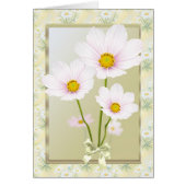 Cosmos (daisy) flowers Card (Front)