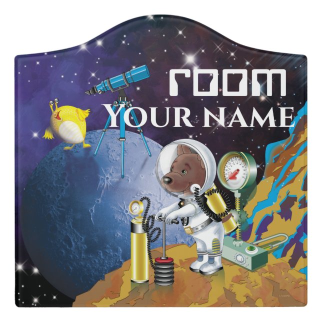 cosmos door sign (Large Crest Front)