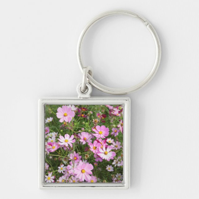 Cosmos Flower (Bidens Formosa). Kirkwood Keychain (Front)