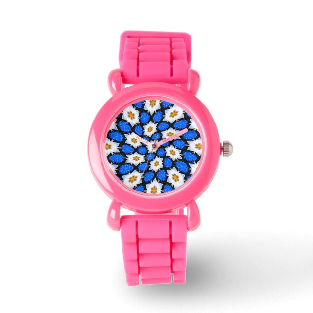 Cosmos Flower Patterns Watch (Front)