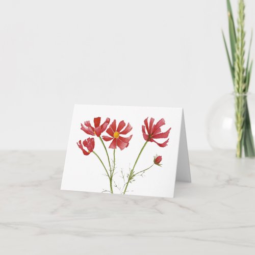 Cosmos Flowers Easter Card