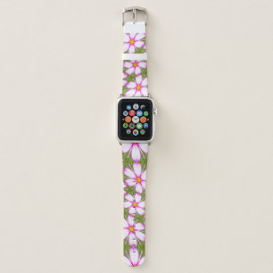 Cosmos Flowers Pattern Apple Watch Band