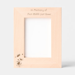 Cosmos Garden Flowers Memorial Keepsake  Engraved Frames