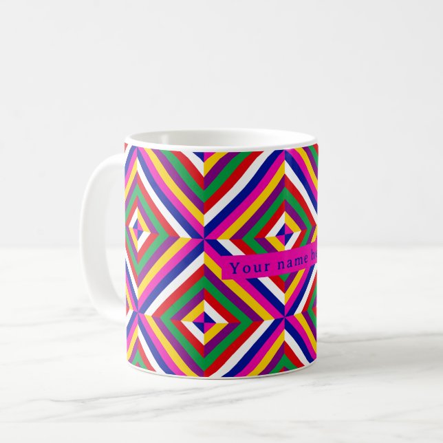 Cosmos-infinite Personalized Mug - Blue/Magenta (Front Left)