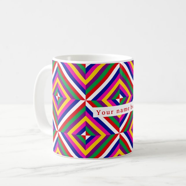 Cosmos-infinite Personalized Mug - Red/White (Front Left)