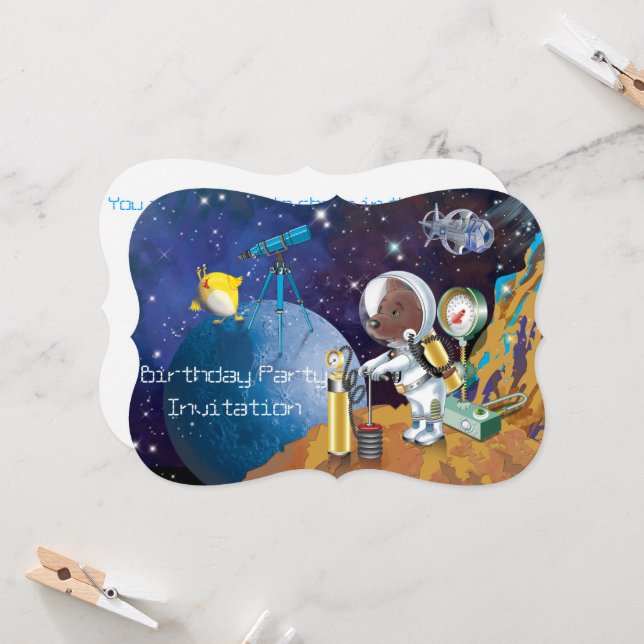 cosmos invitation (Front/Back In Situ)