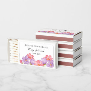 Cosmos Memorial Funeral Favor Matchboxes