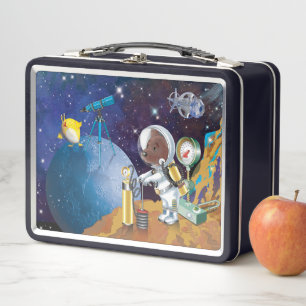 cosmos metal lunch box