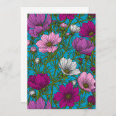 Cosmos mix on blue (Front/Back)