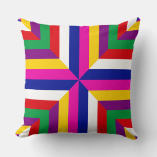 Cosmos-prototype - Blue/Magenta – Balanced Throw Pillow