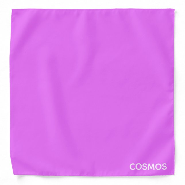Cosmos purple color name bandana (Front)