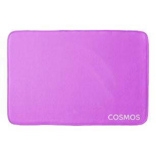 Cosmos purple color name bath mat