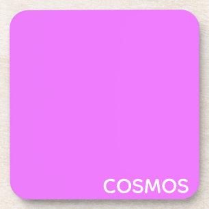 Cosmos purple color name beverage coaster