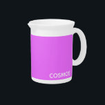 Cosmos purple color name beverage pitcher<br><div class="desc">Cosmos purple color name</div>