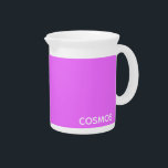 Cosmos purple color name beverage pitcher<br><div class="desc">Cosmos purple color name</div>
