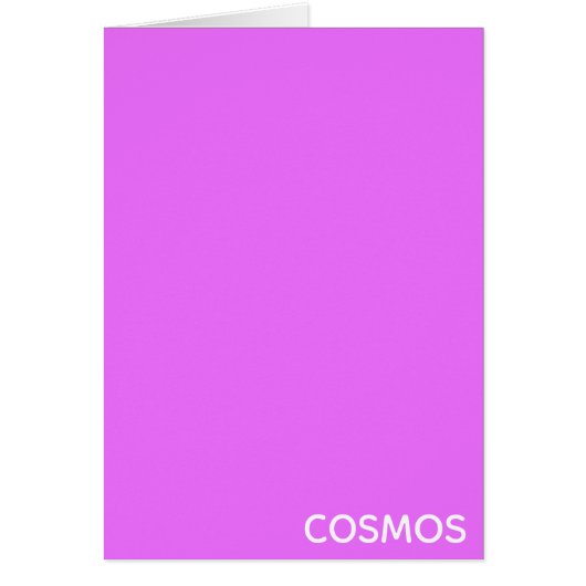 Cosmos purple color name cards (Front)