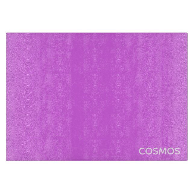 Cosmos purple color name cutting board (Front)